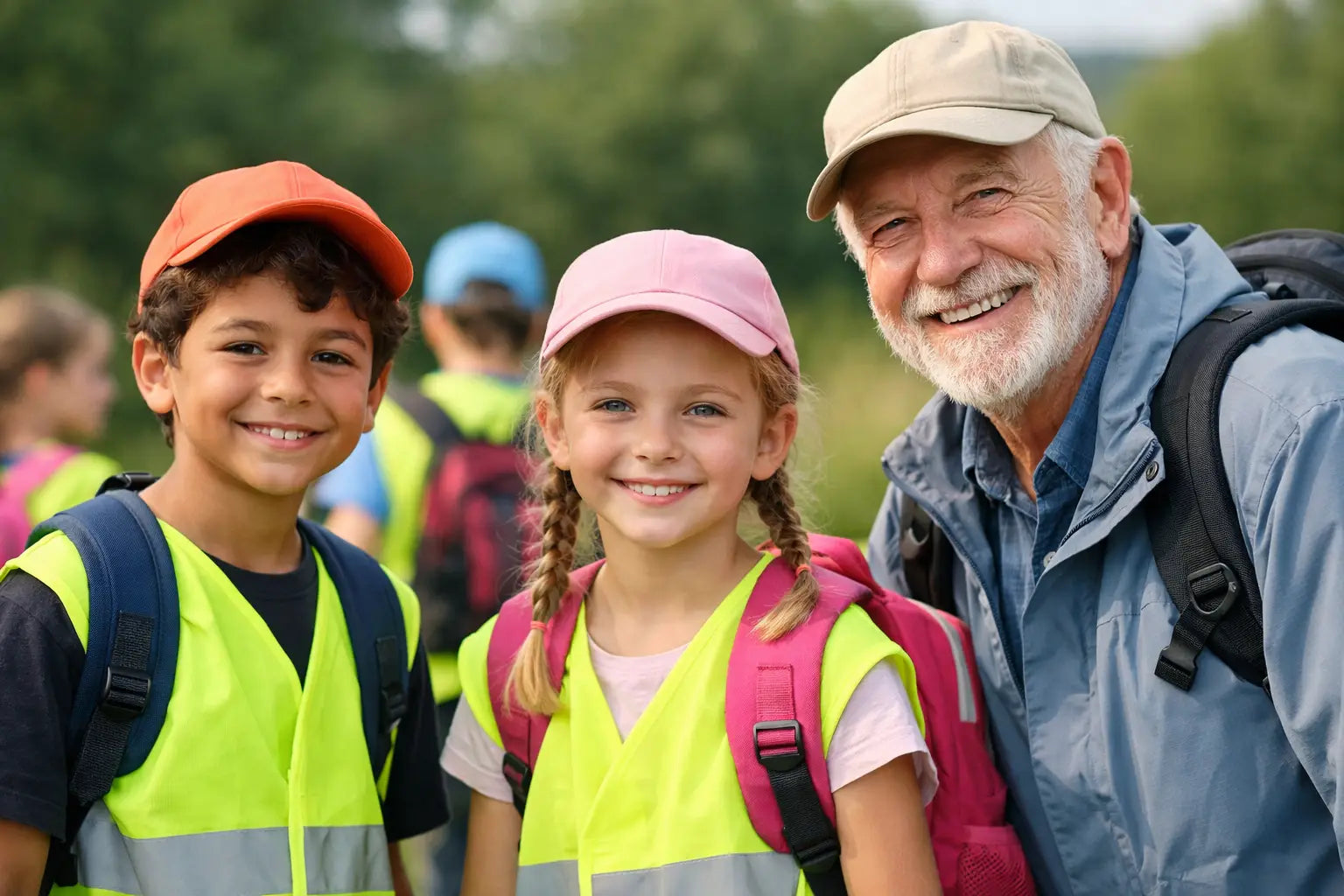 Case schooluitstap met identificatiekleding