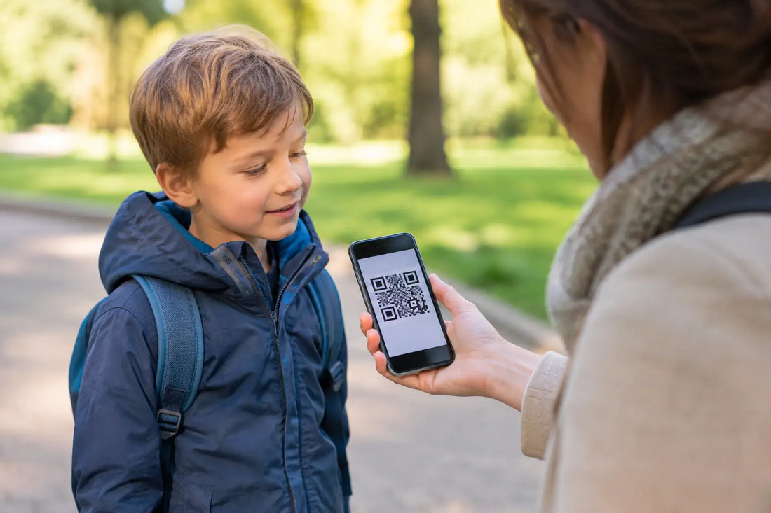 Werkt een QR-code offline als iemand je kind vindt?