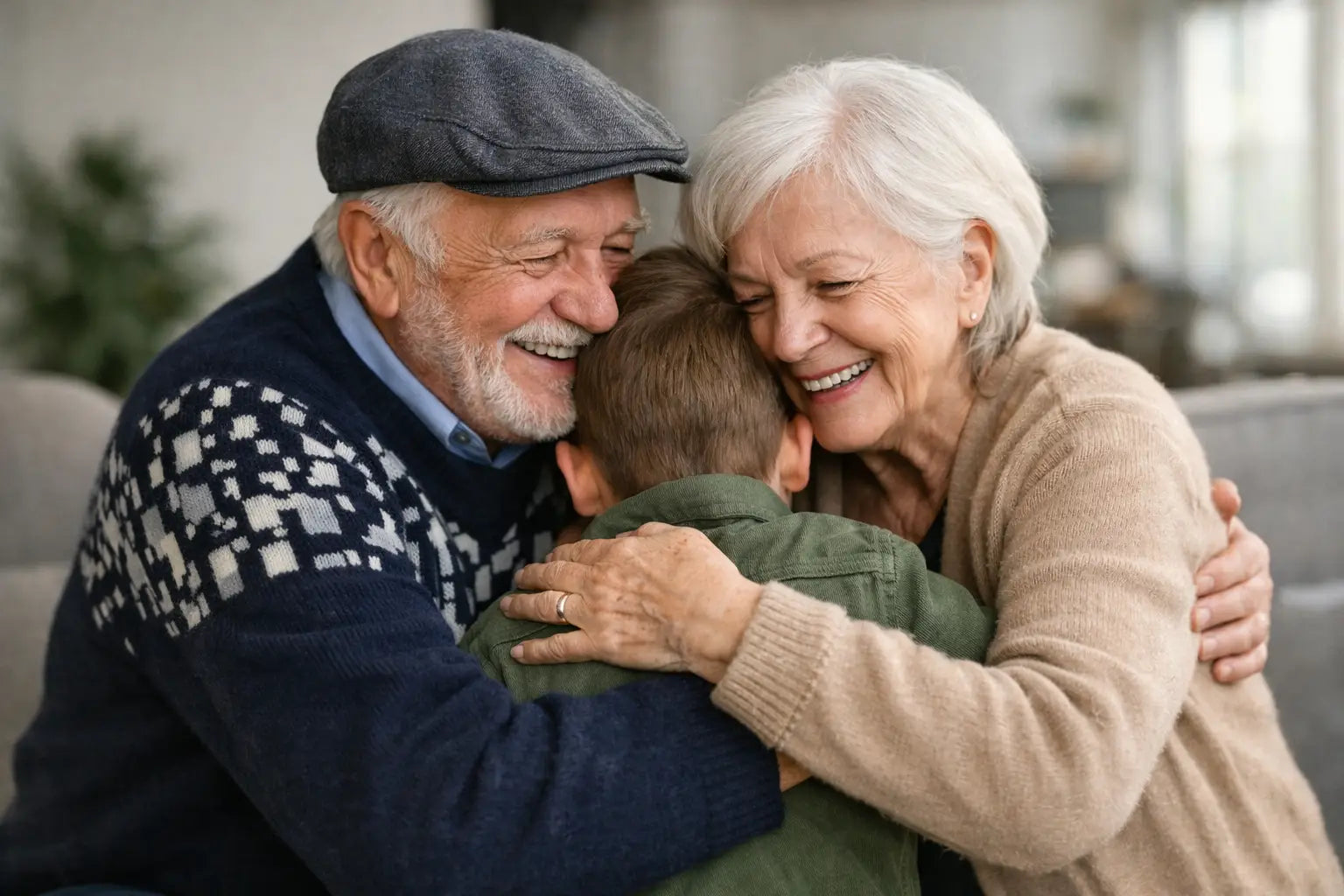 Voorbeeld van senior hereniging via scanbare trui