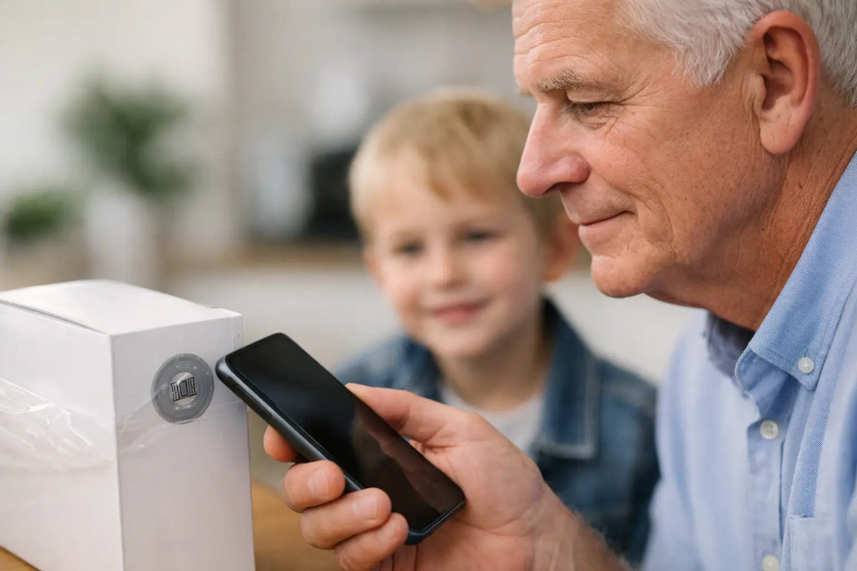 Hoe activeer je een NFC veiligheidslabel?