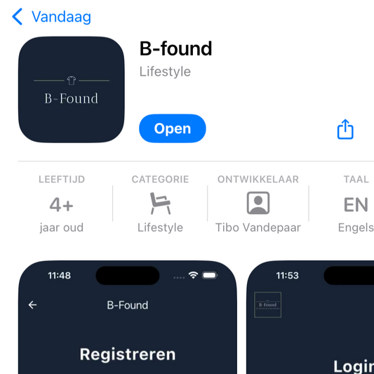 De B-found iOS App is gelanceerd: Beheer de veiligheid van je kinderen!