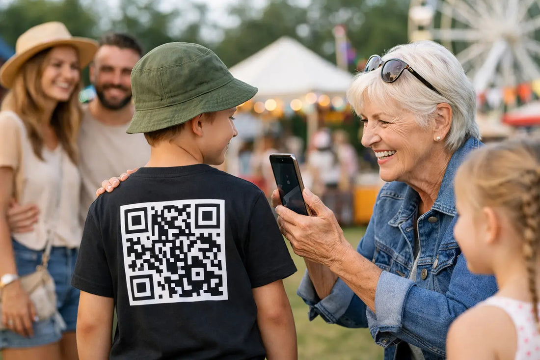 Praktijkvoorbeeld QR-kleding op familiefestival