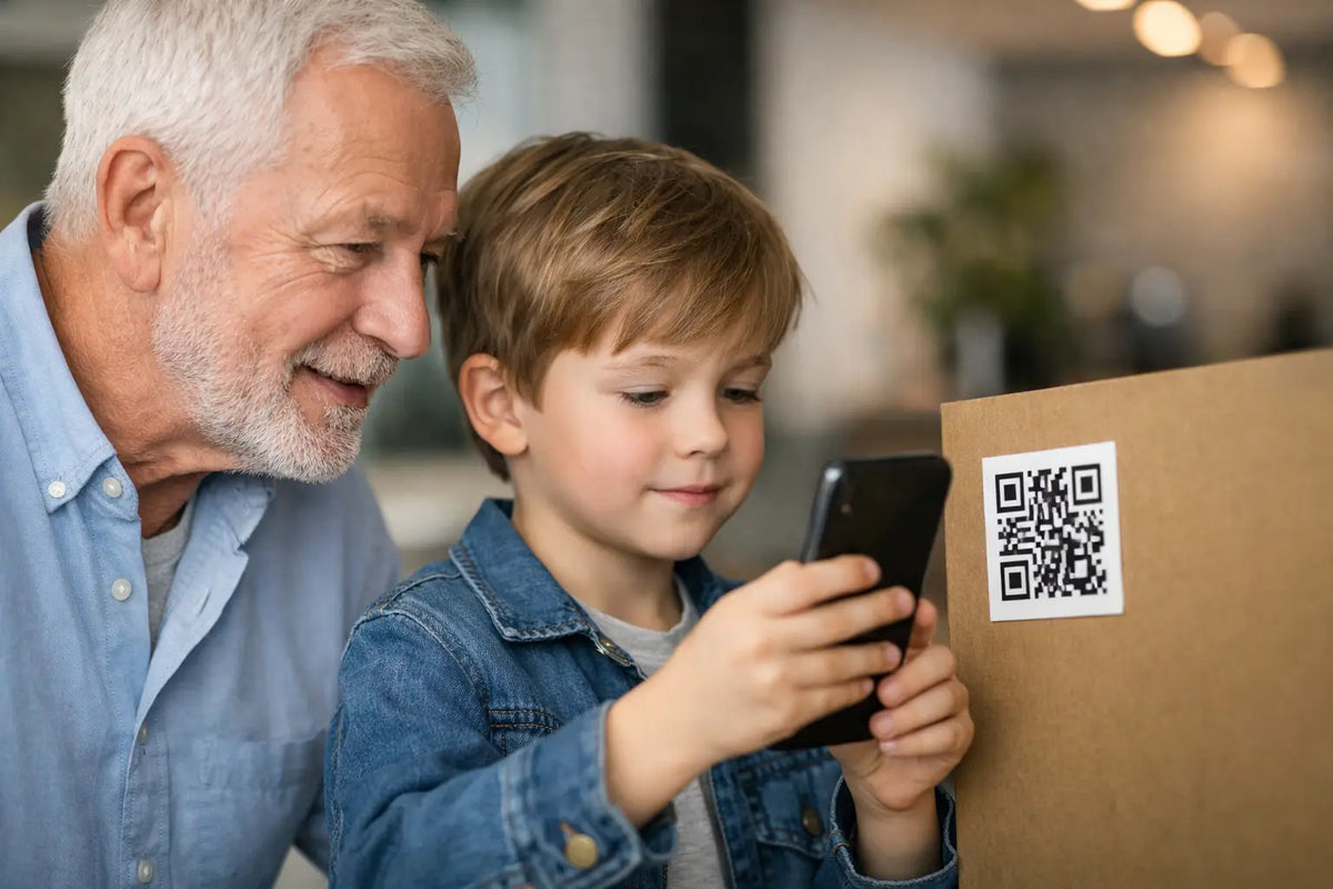 Welke gegevens deel je via een scanlabel?