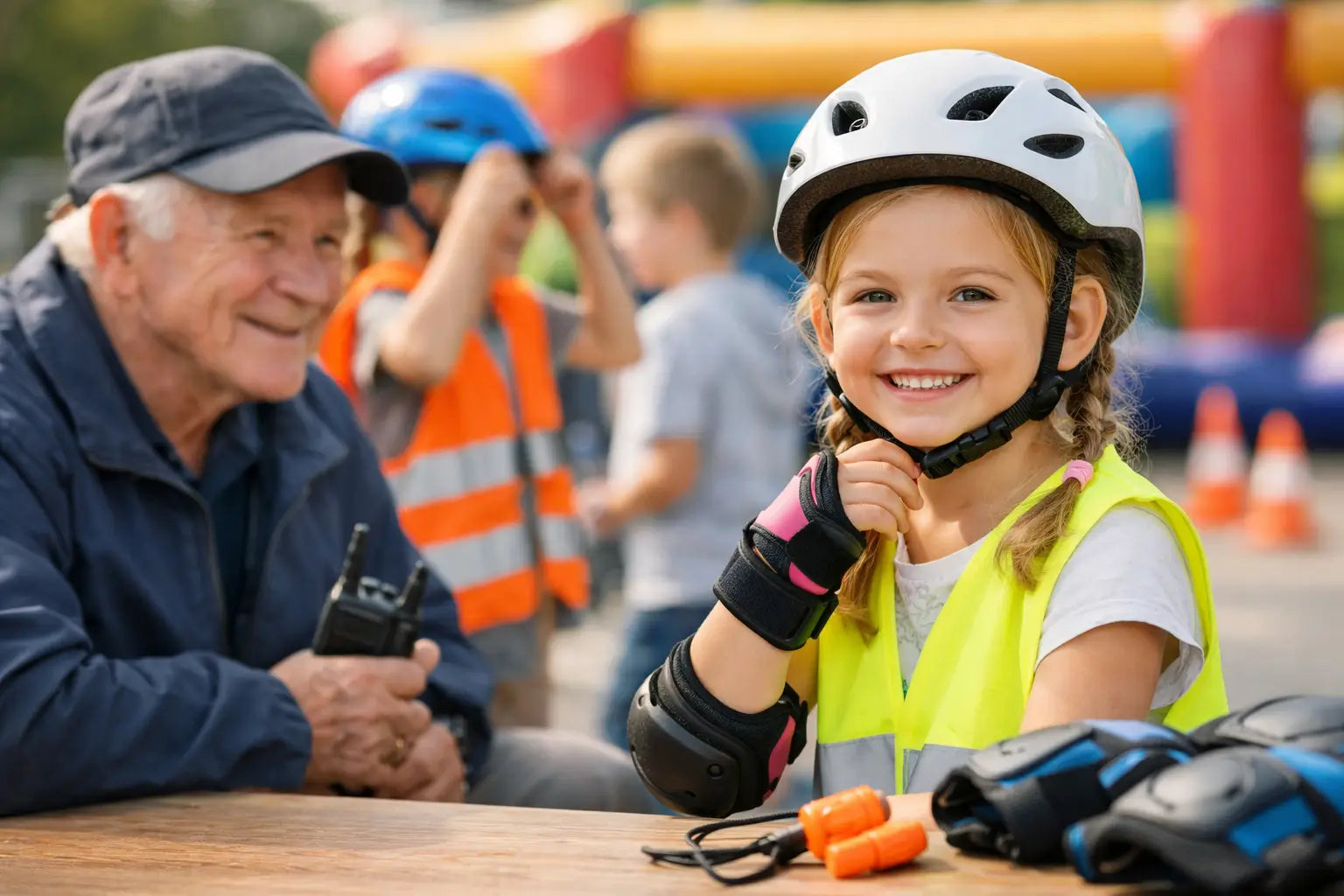 Veiligheidsaccessoires evenement kinderen kiezen