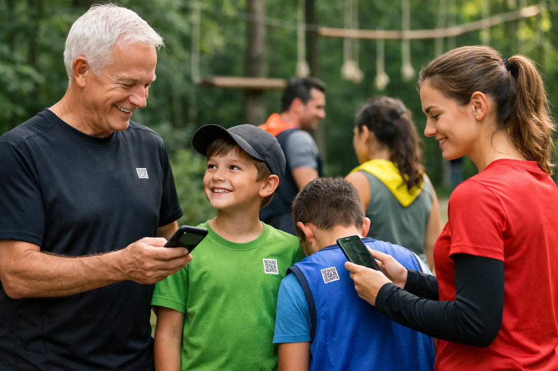 Scanbare kleding voor groepsactiviteiten