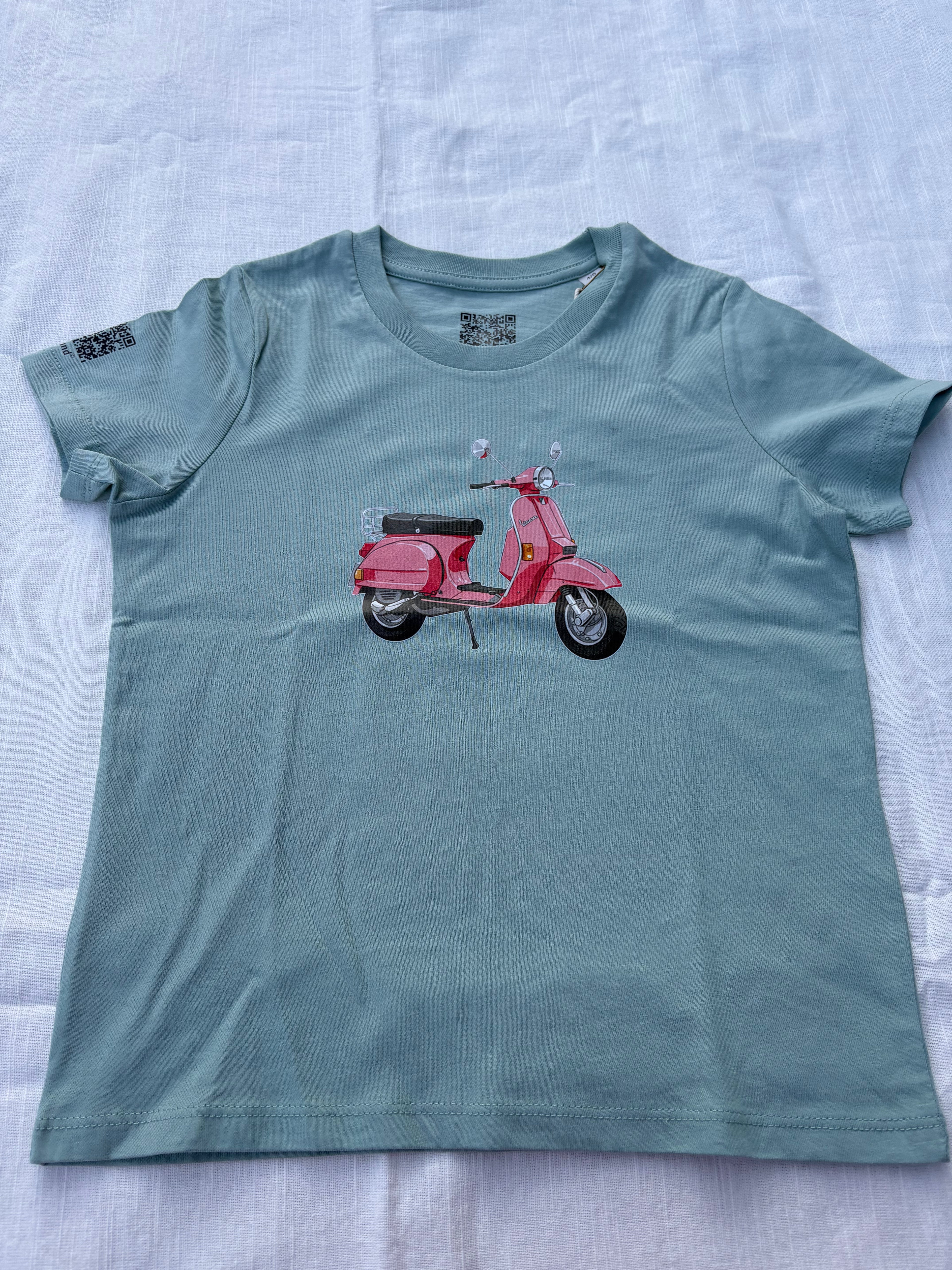 B-found Vespa startpakket QR t-shirt voor veiligheid en reunificatie
