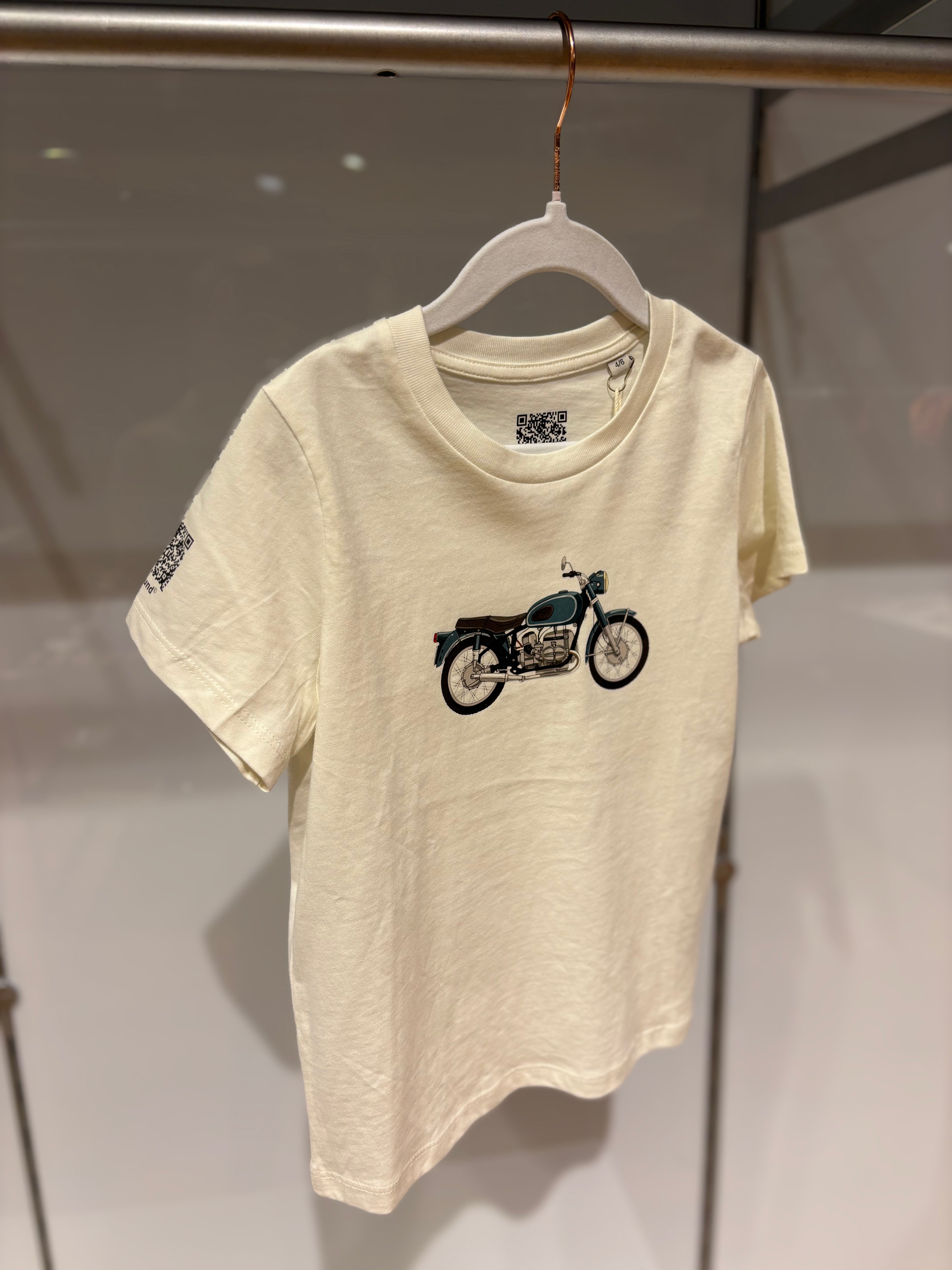 B-found QR veiligheidsshirt vintage motor design premium kwaliteit
