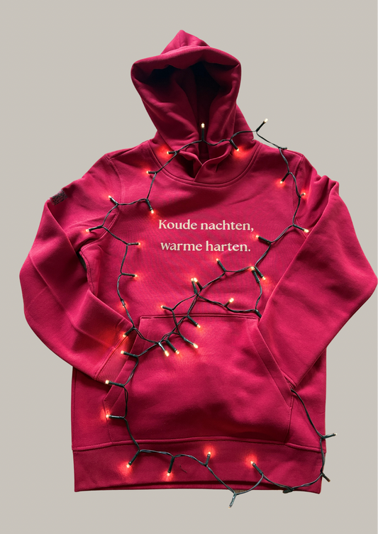 B-found kersthoodie – Koude nachten & warme harten