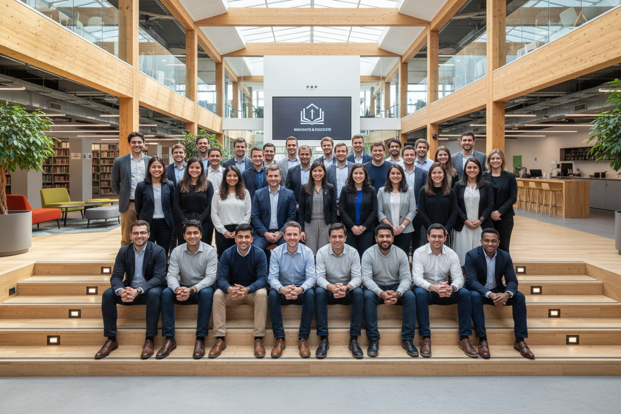 groepsfoto van school of bedrijven