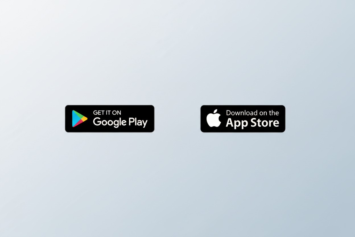 Maak een afbeelding voor een pagina met uitleg over onze app. Dus misschien links het google play teken en rechts van de play store